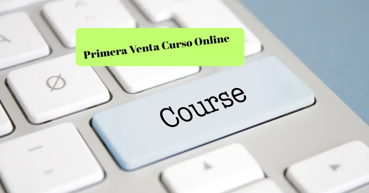 Primera venta curso online