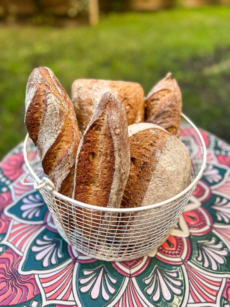 Curso de Panes y masas sin gluten. Cesto de pan